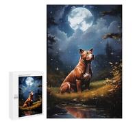 Jeux De Réflexion pour Adolescents 1000 PCS American Pit Bull Terrier Puzzle, Jeu De Réflexion, Cadeau d'anniversaire, Activités Amusantes À La Maison, 1000 PCS