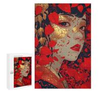 Jeux De Réflexion pour Adolescents 1000 PCS Kintsugi Woman Portrait Puzzle, Jeu De Réflexion, Cadeau d'anniversaire, Activités Amusantes À La Maison, 1000 PCS