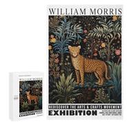 Jeux De Réflexion pour Adolescents 1000 PCS Morris Floral Cheetah Exhibition Puzzle, Jeu De Réflexion, Cadeau d'anniversaire, Activités Amusantes À La Maison, 1000 PCS