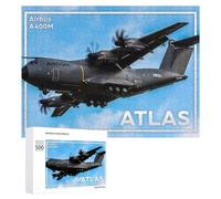 Jeux De Réflexion pour Adolescents 500 PCS A400M Atlas Cargo Aircraft Puzzle, Jeu De Réflexion, Cadeau d'anniversaire, Activités Amusantes À La Maison, 500 PCS