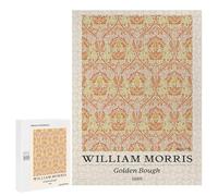 Jeux De Réflexion pour Adolescents 500 PCS William Morris Golden Bough Floral Puzzle, Jeu De Réflexion, Cadeau d'anniversaire, Activités Amusantes À La Maison, 500 PCS