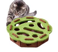 Jeux de Réflexion pour Chats, Jouet à Gratter Puzzle Interactif pour Chat, Labyrinthe en Feutre avec Clochette, Accessoire contre l'Ennui Intérieur, Stimulation Mentale et Exercice de Grattage