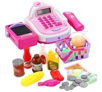 Jeux de Rôles Caisse Enregistreuse Électronique Jouets Actions Réalistes Et Sons Avec Microphone Pk Rose WEN162 Rose G