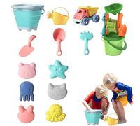 Jeux de Sable - Jeu d'Extérieur Portable avec Ensemble de Seau et Pelle - Coffret de Jeux pour Bac à Sable - pour la Piscine, la Cour, Le Jardin, Les Aire de et Le Plein Air