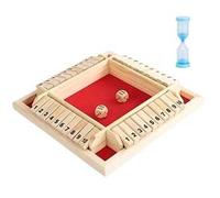 Jeux De Société Amusants for Toute La Famille: Jeu De Société «Shut The Box», Jeu De Dés en Bois Amusant, Améliore Les Compétences Décisionnelles, Jeux De Mathématiques De Table, Jeux De(Red)