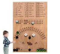 Jeux de société de baseball pour adultes, jeu de baseball en bois,Jeu de mathématiques sur table en bois avec dés | Jeu de réflexion stratégique pour la famille, la fête, jouet éducatif précoce Bexdug