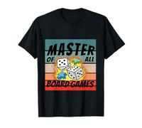 Jeux de société dés meeples maîtrise du jeu amateur de jeux T-Shirt