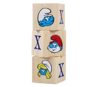 Jeux de société - DUVOPLUS - Set de 18 cubes en bois Schtroumpfs - Enfant - Mixte