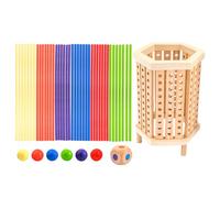 Jeux De Société En Bois - Jouet De Comptage Éducatif, Jeu De Dés En Bois | Fine Formation Motrice Avec Ju Social Multijoueur, Ju De Logique Mathématique En Matière D'apprentissage Précoce Pour Les E