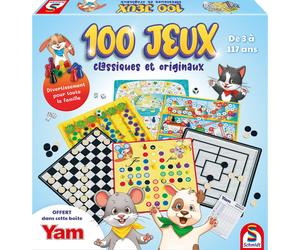 Jeux de société enfant SCHMIDT SPIELE 100 jeux classiques et originaux Dès 3 ans Manuel Couleurs vives 88438