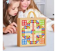 Jeux De Société Familiaux | Jouets De Bureau Maternelle - Jouets Éducatifs en Bois Ludiques Multifonction pour Adultes Activités Interactives en Famille Maison École Voyage