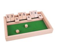 Jeux de société - H.O.T. GAMES - Fermer la boite 9 - Jeu en bois - Fond en feutrine verte - 1 joueur ou plus