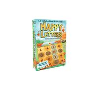 Tiki Editions - Jeu de lettres Happy Letters - 30 plateaux, 55 cartes, 12 niveaux