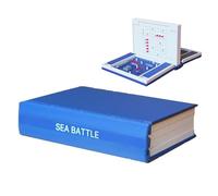Jeux de Société pour Adultes | Jouet de Bataille Navale Portable Imprimé en 3D | Jeu de Fête avec Design Livre et Stockage Magnétique pour Navires de Guerre - pour Adultes Famille Voyage
