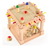 Jeux de Société pour Enfants, Jouet Montessori avec Bâtonnets Colorés et Dés, Jeu de Chasse au Trésor dans Les Sables Mouvants, Jeu de Société Éducatif et Familial pour Garçons Filles 3 4 5 6 Ans