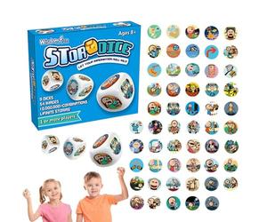 Jeux de société pour, Jeux de société éducatifs - Cubes interactifs pour raconter des Histoires pour | Jeu de société d'éducation précoce, activité de Narration créative pour stimuler