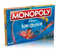 Monopoly Version Lilo & Stitch - Winning Moves - Version Française - Jeux de société pour Enfant - sous Licence Officielle Disney - De 2 à 6 Joueurs - Dès 8 Ans