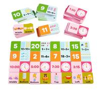 Jeux De Soustraction - Jouet Éducatif STEM en Bois | Ensemble d'apprentissage Maternelle pour 6-8 Ans - Temps, Vocabulaire et Voyage pour Maison et École