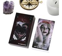 Jeux de Tarot 78 pièces, cartes sur le thème de l'amour, ensemble Oracle avec conseils positifs, fonction spirituelle fabriquée en papier, fournitures mystiques de style classique, cartes de tarot