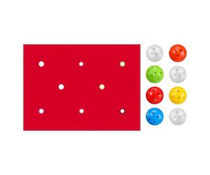 Jeux De Team Building - Polyester 200x145cm | Activité De Groupe Bâche À Trous avec 8 Balles | Jeu De Travail D'Équipe pour École Jardin Plage Parc Fête Famille