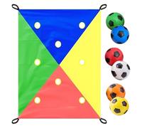 Jeux de Team Building - Tapis de 82 Pouces | Ensemble Polyester - Jeu de piège à Trous interactif pour Les Voyages Plein air Amusants et Les activités de fête, favorise Le Travail d'équipe, la
