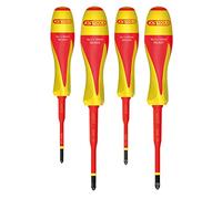 KS Tools Jeu de tournevis bi-matière isolés 1000 V pour borniers électriques 4 pièces