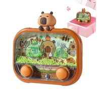 Jeux d'eau Portables,Jouet à Lancer à Double Bouton avec Motif Capybara,Jeu de Flipper d'eau Portable avec lumière LED et thème Capybara | Enfant Garçon Fille Adolescent Voyage École Anniversaire