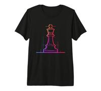 Jeux d'échecs 80s Dessin de pièces Jeux de Table T-Shirt Haut de Gamme