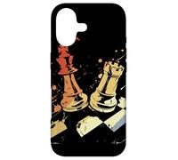 Jeux d'échecs rétro avec Esquisse de la Reine et du Roi Coque pour iPhone 17