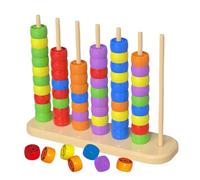 Jeux d'empilage pour - Puzzle de bagues à Motifs Rapides et compétitif,Anneaux à Empiler pour Jeu de Réflexe | pour Adultes, soirée en Famille, à la Maison, école, fête, extérieur,