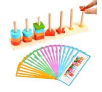 Jeux d'Empilement et de Tri ,Activités Sensorielles pour le Développement Moteur Fine et Couleurs - Jeux Éducatifs pour Correspondre aux Formes | pour et Filles Salle Préscolaire Ludoteca Casa