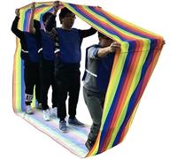 Jeux d'équipe en Plein air Jouets gonflables Jeu d'équipe sur Tapis de Course, Jeux Amusants en intérieur et en extérieur Jouets de Travail d'équipe(Adult-8M)