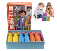 Jeux des familles - Jeu d'affectation des couleurs avec bouteilles, jeu de groupe interactif pour enfant adultes à l'intérieur lors des fêtes | Famille de divertissement de groupe - Activité amicale