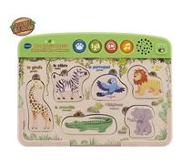 VTech Jouet en bois interactif – Mon Premier Puzzle des Animaux – FSC®