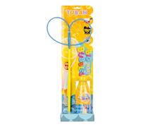 Jeux d'extérieur Set Pour Bulles De Savon avec 2 Boucles Tuban Jaune 400 ml