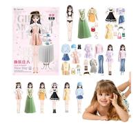 Jeux d'habillage magnétiques, jeux d'habillage magnétiques, comment faire et jouer un kit de jeu de voyage - Puzzle magnétique de princesse à enfiler facile à saisir - Cadeau d'anniversaire pour les