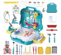 Jeux d'imitation - PIMPIMSKY - Malette Docteur - 29 pièces - Mixte - À partir de 3 ans