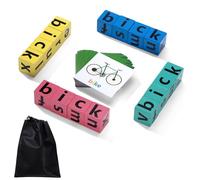 Jeux d'Orthographe Enfant Jeu pour Apprendre Les Anglais Lettres Montessori Apprentissage Précoce Cadeau Éducatif Jouets pour 3 4 5 6 7 8 9 10 Ans Enfants