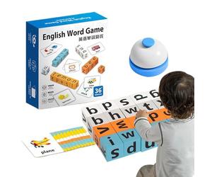 Jeux d'Orthographe,Jouet d'Orthographe de Mots Anglais par Association - Bloc-Lettres pour | À Partir de 3 Ans Activités pour Maternelle Maison et Voyage