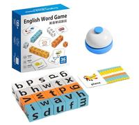 Jeux d'orthographe - Jouet éducatif de mots en anglais de 14 cm | Blocs d'alphabet pratiques pour , jeux de pratique orthographe pour de 3 ans et plus, préscolaire, jardin