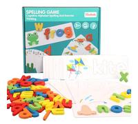 Jeux D'orthographe, Orthographe Jouet d'apprentissage, Apprentissage des Lettres, Bois Anglais éducation Précoce Cognition, Éducatifs Cadeau pour Tout-Petits Enfants