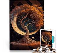 Jeux éducatifs Arbre de l'univers Puzzles 2000 pièces pour Adultes 70x100cm avec Affiche et Feuille de Questions correspondantes à partir de 14 Ans