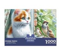 Jeux éducatifs de 1000 pièces sur Les Animaux, défis Amusants, Parfait pour se détendre, Puzzles pour Adultes, Enfants et familles, décoration, Cadeau pour Femmes et Hommes, 38x26 cm / 1000 pièces