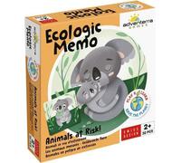 Jeux éducatifs - GEOMAG - Ecologic Memo Animals at Risk - Jeu de mémoire - Animaux en voie de disparition - Association bébé/parent