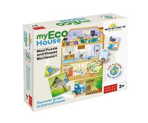 Jeux éducatifs - GEOMAG - My Eco House - Méthode Montessori - Construction maison - Sensibilisation à l'environnement