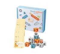 Jeux éducatifs,Jouet en Bois interactif pour Apprendre l'alphabet et l'orthographe,Jeu d'association de Lettres | pour garçons Filles Noël Nouvel an intérieur Maternelle