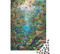 Jeux éducatifs sur Le Monde Animal pour Adultes et Enfants pour Vos Proches (1 000 pièces, 75 x 50 cm).