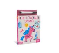 Jeux effaçable Licornes avec feutre Velleda
