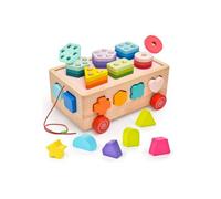 Jeux en Bois 1 2 3 4 Ans Cube De Tri De Formes Couleur Bloc Tri Sensoriel Jouets à empiler et Tri Cube d'activité Jouets d'activité