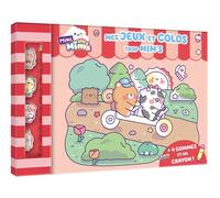 Jeux et coloriages trop mignons - Avec 1 crayon + 4 gommes - Collectif - Fleurus - broché - Jeux livres objets